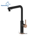 Aquacubic Hot selling High Arc Lead free Brass Pull Out cupc Kitchen Faucet tap with pull down sprayer